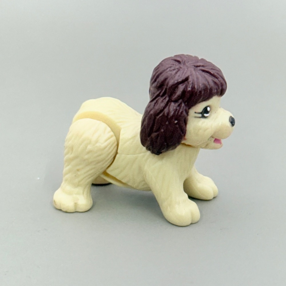 Polly Pocket Dazzlin Pet Show Divine Dogs Spaniel Figure Vintage 2003 Mattel Toy